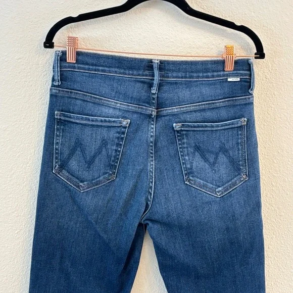 MOTHER Denim Womens Jeans Insider Crop Step Fray Size 29 Home Movies - Picture 3 of 11
